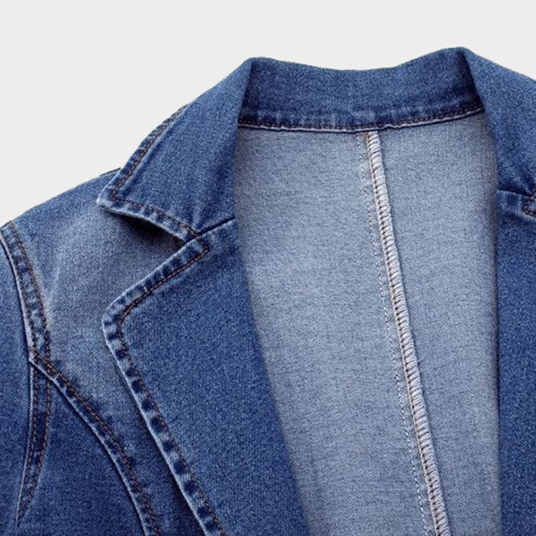 Denim Jacket | Z Kieszeniami | Codzienny Styl | Klasyczny Niebieski Jeans