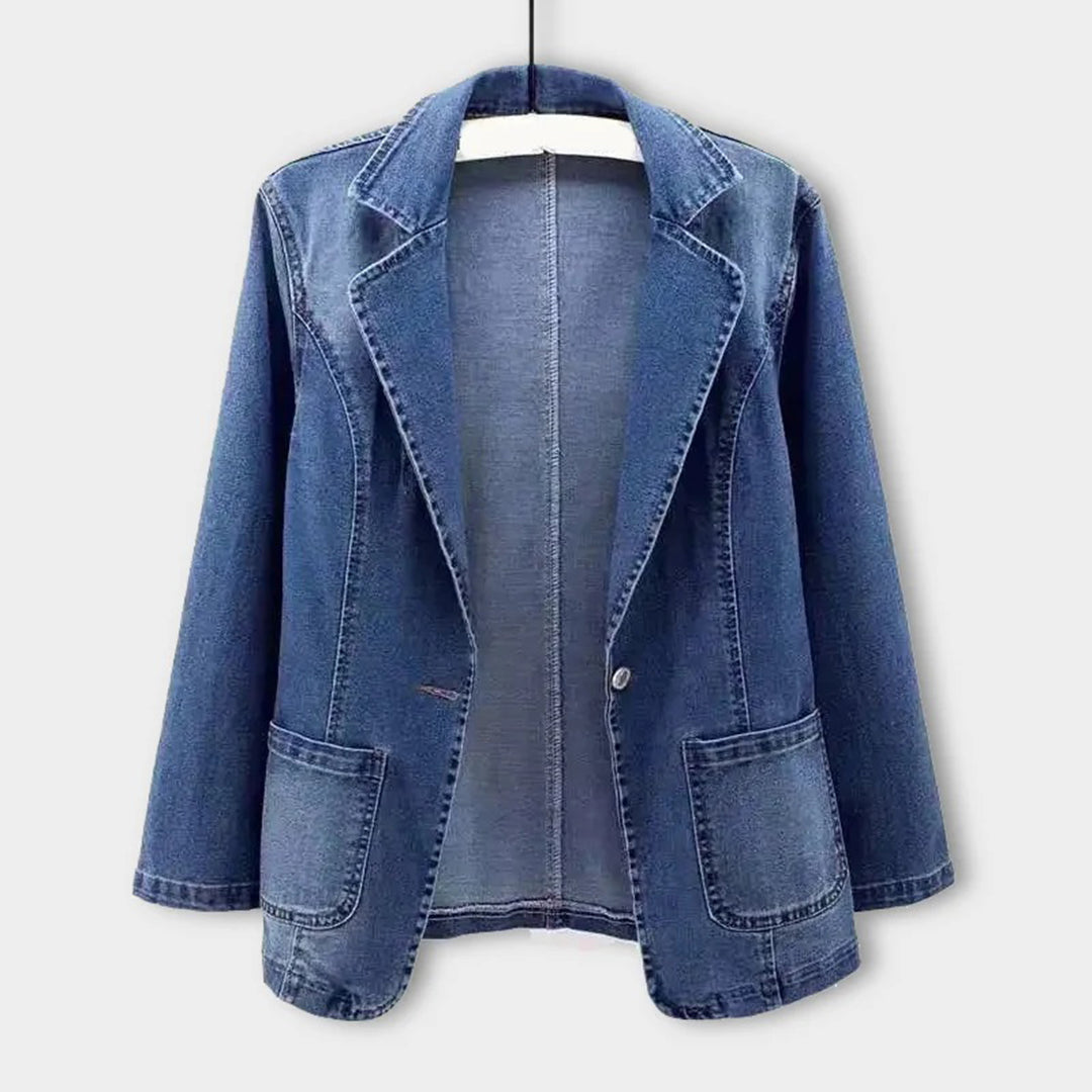 Denim Jacket | Z Kieszeniami | Codzienny Styl | Klasyczny Niebieski Jeans
